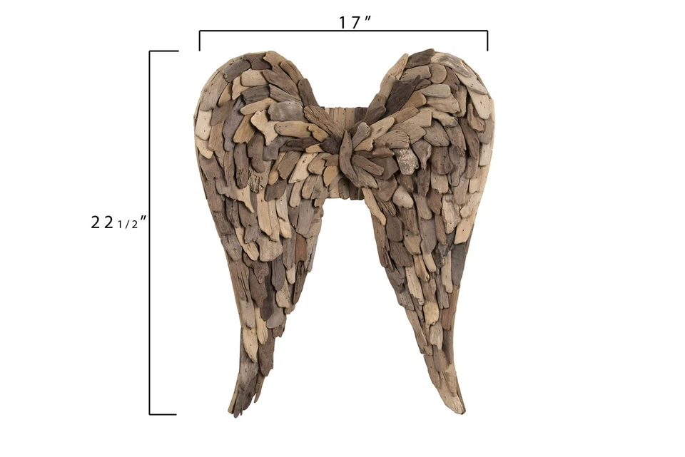 Alas de ángel de madera a la deriva Foto 2 de 4