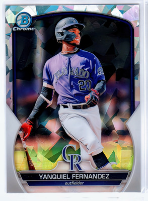 2023 Bowman Chrome Prospects Atomic Refractor #BCP30 Yanquiel Fernandez