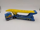 Vintage 1991/1992 Matchbox Kenworth Car Transporter 1982 Yellow Blue 1/64
