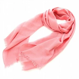 Gucci écharpe avec franges motif GG laine soie mélangée rose KU Occasion 42f53f840037651e
