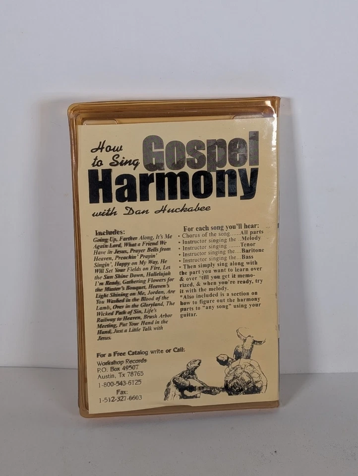 HOW TO SING GOSPEL HARMONY 2 3 & 4 Part Harmony Musician Workshop (2) CASSETTE  - Image 2 of 3