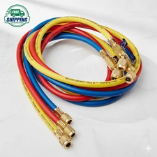 29986 Plus II 1/4" Hose with Compact Ball Valve End Refrigerant Charging Hose
