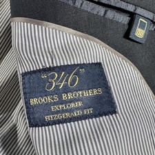 Brooks Brothers Explorer Blazer 42L Fitzgerald Fit Dark Blue Mens