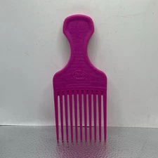 Vintage Goody Plastic Hot Pink Textured Hair Pick Comb Lift USK Pic