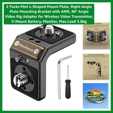 Versatile 90  L-Shaped Mount Plates for Cameras  V-Mount Equipment, 2 Count