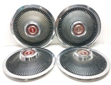 1968 - 1973 Ford Galaxie 15 Hubcap Fin Turbine Wheel Cover Set Of 4 Oem Used 1968 - 1973 Ford Galaxie 15 Hubcap Fin Turbine Wheel Cover Set Of 4 Oem Used