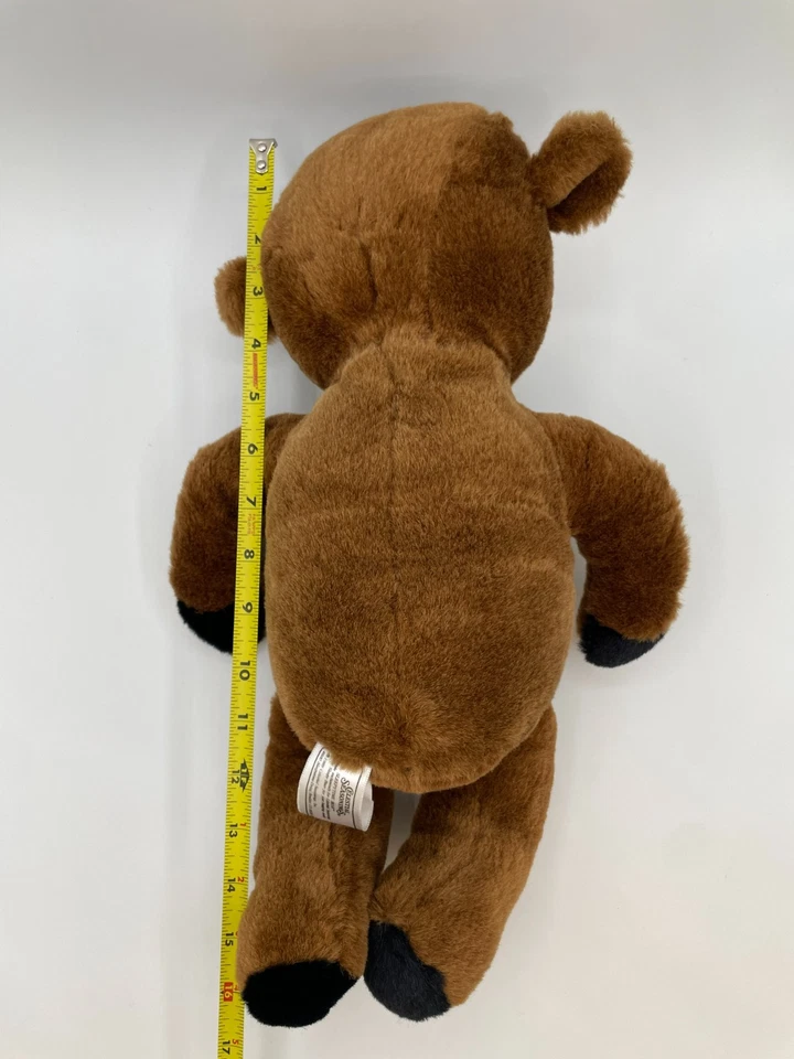 Camisa roja extraíble Celestial Seasonings Sleepytime Bear 1989 marrón felpa 16" Foto 2 de 4