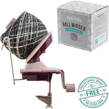 Knit Picks Yarn Ball Winder for Knitting and Crocheting, Simple to Use, Purple