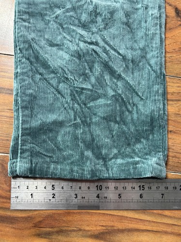 Pantalón Ralph Lauren Pana Mujer 6 Verde Pierna Recta Terciopelo Sensación Diseñador - Imagen 9 de 11