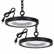 2 Pack 500W UFO LED High Bay Light Shop Industrial Commercial Factory Warehouse