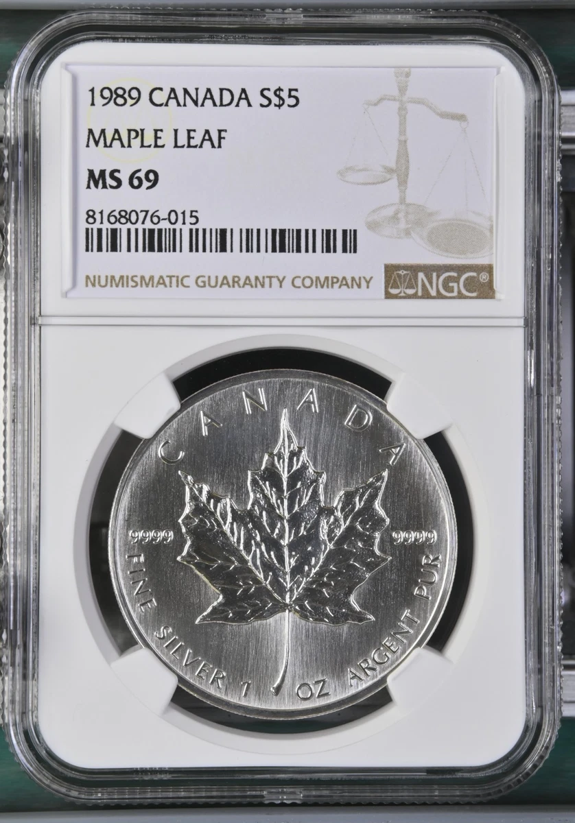 銀貨 2022  Maple Leaf MS69 Canadian Maple Leaf MS 69 Silver Bullion Coins for sale | eBay