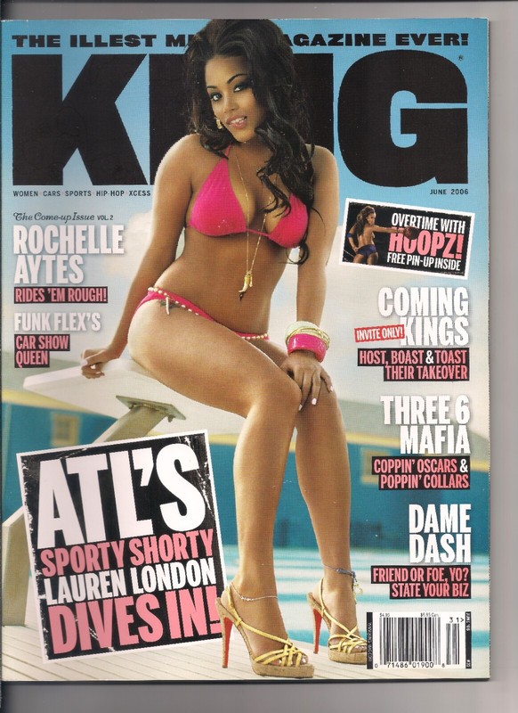 KING Magazine June 2006 Lauren London | Hoopz | Three 6 Mafia | Dame Dash