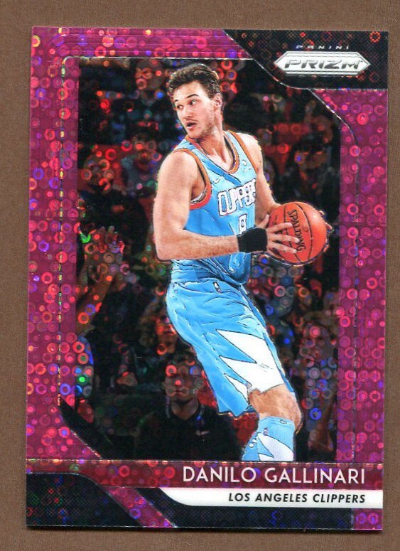 Danilo Gallinari 2018-19 Panini Prizm Fast Break Pink Prizm 02/50 #254