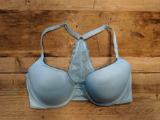 Victoria's Secret Soft Blue 32DD Body By Victoria Lined Demi Front Close Bra VS