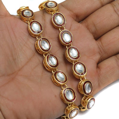 11X13mm, Meenakari Kundan Kadi Chain - Picture 5 of 19