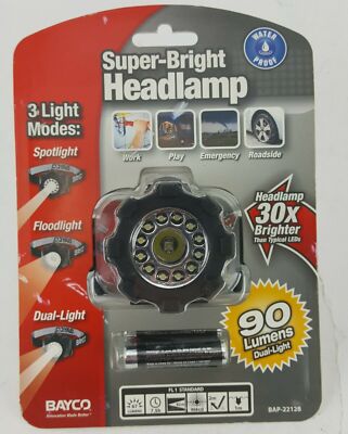 Bayco BAP-2212B Multi-Purpose LED Headlamp - 3 AAA