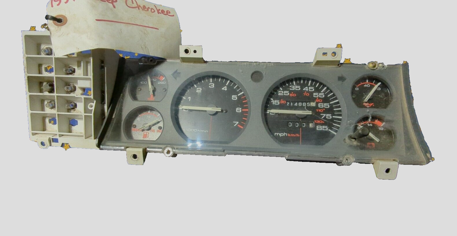 9196 Jeep Cherokee XJ Instrument Speedo Cluster 214K eBay