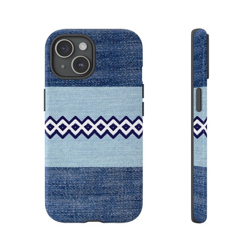 Blue Jean Print Diamonds Tough Phone Case for Iphone, Samsung Galaxy, Goog Pixel - Picture 39 of 285