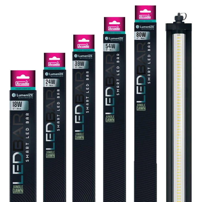 Arcadia LumenIZE Jungle Dawn App-Controlled LED Bar Terrarium Lighting Reptile