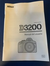 Nikon D3200 Digital Camera Manual del usuario Spanish , 77 Pages, Barely Used