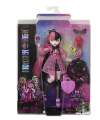 Monster High Draculaura w/ pet bat Count Fabulous Generation 3 Reboot Doll 2022