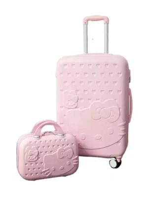 Set of Hello Kitty Trolley Suitcase Luggage carry on (U.S. Seller)