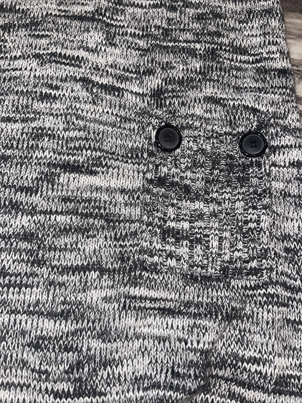 Maglione Alyx Donna Taglia XL Nero Bianco Marmorizzato Abito Grigio Maglia Corta Pull On