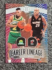 2019-20 Panini Illusions Basketball Career Lineage Gary Payton Supersonics/Heat