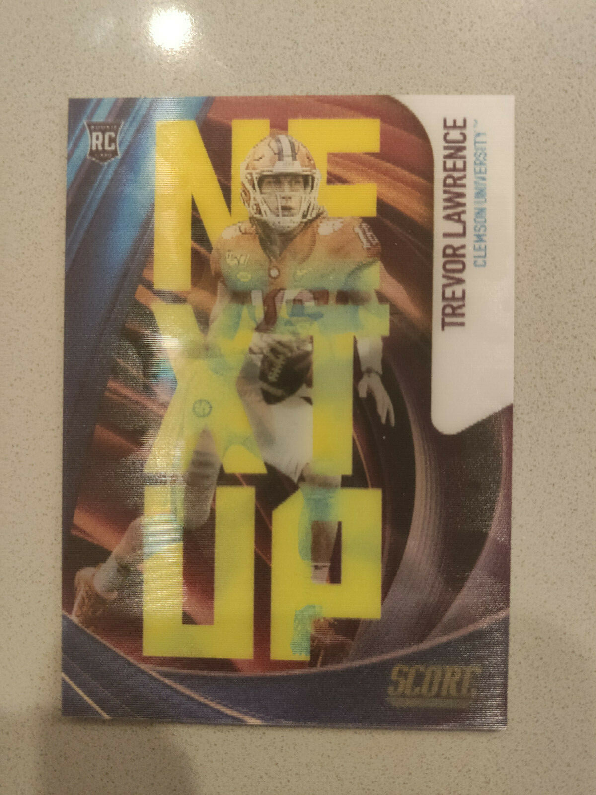 2021 Panini Score Trevor Lawrence RC Next Up 3D Lenticular Dynamics Rookie Card
