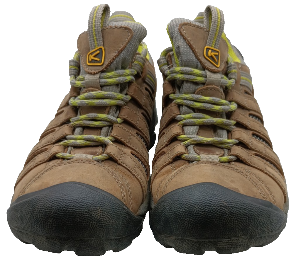 Scarpe da campeggio Keen donna Voyageur escursionismo outdoor taglia 7 EUR 37 5 marrone verde