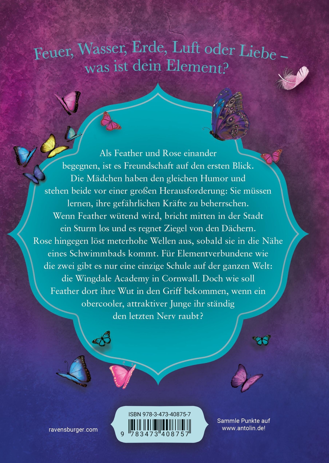 Thumbnail - Feather & Rose, Band 1: Ein Sturm Zieht Auf (geheime Elemente-magie An