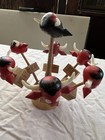 Vtg  set Of Wooden Bulls Heads Steak Markers With Medium, Well, rare Indicator’s — photo 2