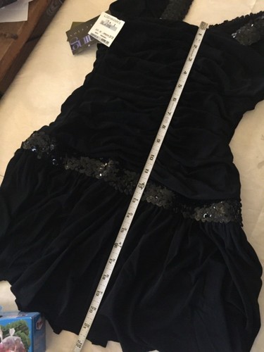Julian Joyce Lentejuelas Ribeteado Mini Negro Talla 2 - Imagen 8 de 10