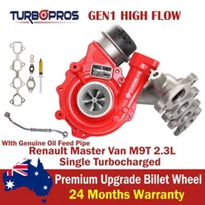 GEN1 High Flow Turbo+Oil Feed Pipe For Renault Master Van M9T 2.3L