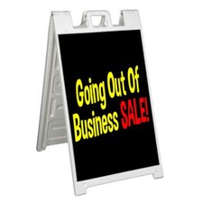 GOING OUT OF BUSINESS SALE Signicade 24x36 Aframe Sidewalk Sign Banner Decal
