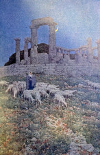 1913 Balkan Peninsula Athens Acropolis Temple of Athene Illustrated
