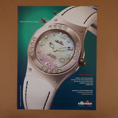 Vogue magazine cutting 2005 ELESSE watch Performance LS600 , advert  
