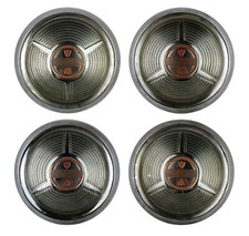 Set Of Four Factory 1958 Oldsmobile Hubcap Small Size 10 Hubcaps Wheel Covers Set Of Four Factory 1958 Oldsmobile Hubcap Small Size 10 Hubcaps Wheel Covers