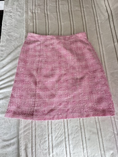 Apt 9 Women’s Size 10 Skirt Knee Dress Pink Tweed Pencil Length Cotton Aline - 第 1/9 張圖片