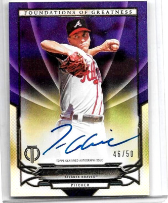 TOM GLAVINE 2016 TOPPS TRIBUTE FOUNDATION OF GREATNESS CERTIFIED AUTOGRAPH#/50