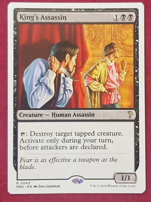 Magic The Gathering MYSTERY BOOSTER 2 MB2 KING'S ASSASSIN black card MTG