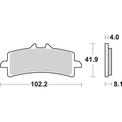 Front Racing Brake Pads SBS 901DC