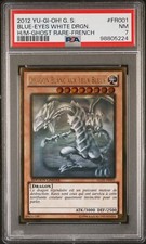 PSA 7 NM Blue-Eyes White Dragon GLD5-FR001 Gold Series Haunted Mine Yugioh Ghost