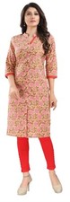 Ethnic Fashion Party Dress Cotton Kurti Tunic Kurta Casual Top Shirt CP302