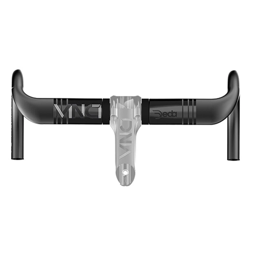 Deda Elementi Vinci RHM Carbon Racing Bike Cycle Handlebar 46cm Polish On Black - Image 3 of 4