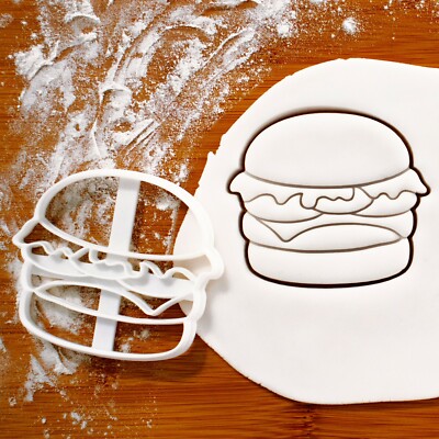 Hamburger Ausstechform | Burgerbar Sommerfest Cheeseburger Keks Patty