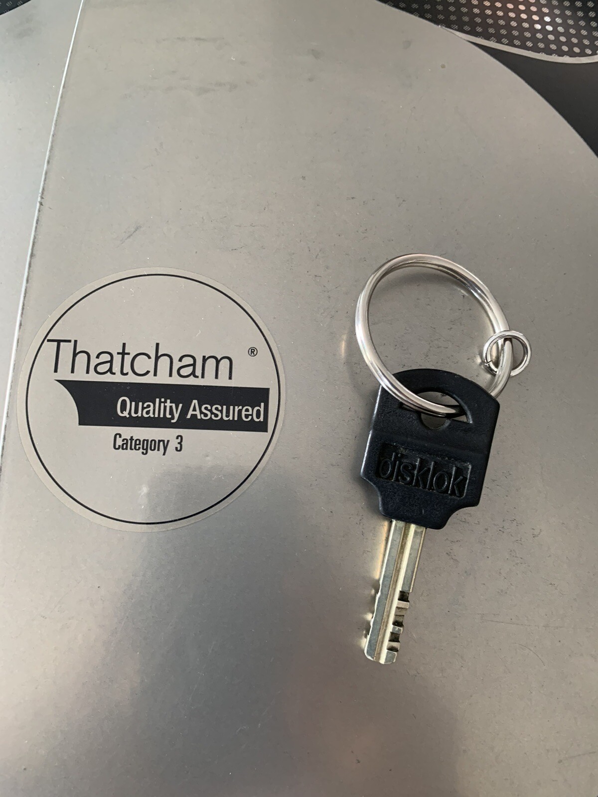 Disklok Steering Lock Small Silver Up To 39cm Steering Wheel