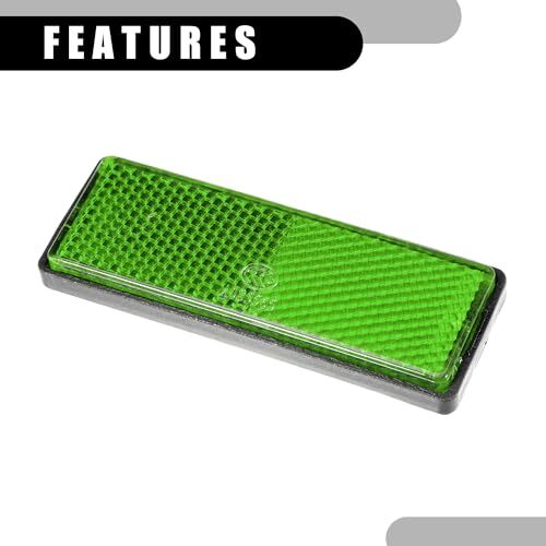 4pcs 3.46"x1.26" Universal Reflector - Rectangle Motorcycle Bike Safety - Picture 6 of 7