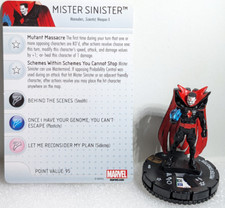 Mr. Sinister 060 SR Uncanny X-Men Heroclix set with card super rare big cape