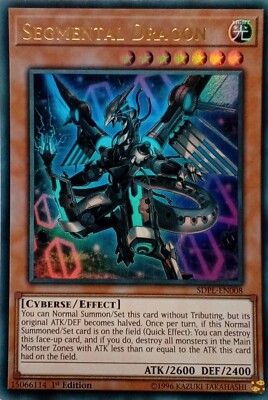 SDPL-DE008 SEGMENTALDRACHE ULTRA RARE 1.AUFLAGE YuGiOh KARTE